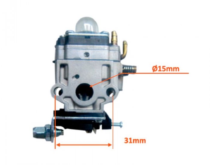 CARBURADOR BOMBA D AGUA RA-643B-1 E RA-643B-1,5 E ROÇ CHINESAS 43 A 52CC (46-06-CHW)